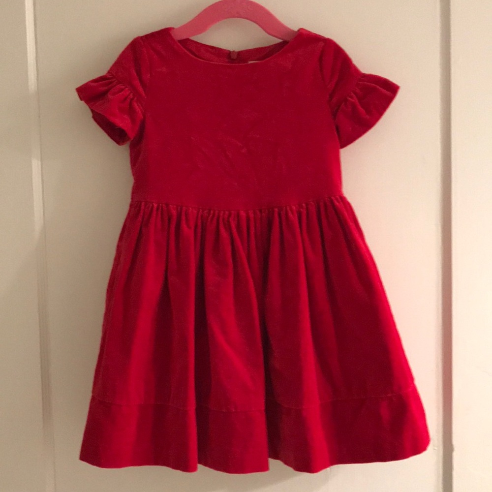 Red velvet dress from Gymboree